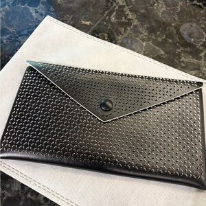Alaia Black Perforated Clutch